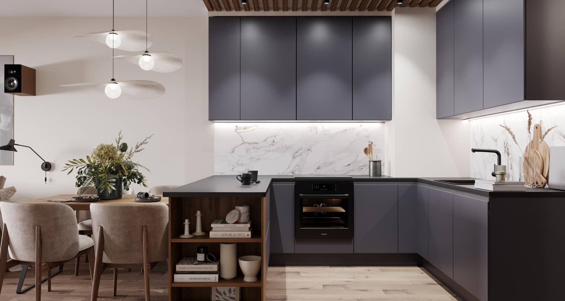 Фото кухни 2022 — дизайн в скандинавском стиле