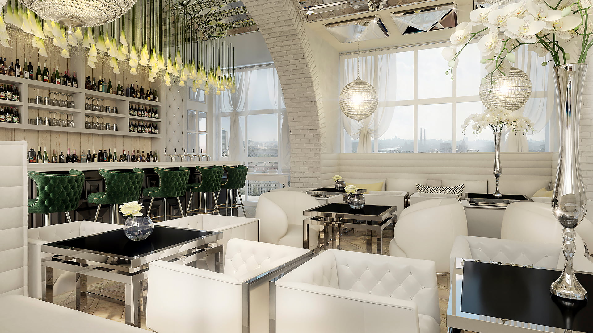 Дизайн кафе, баров, ресторанов. Заказать дизайн-проект кафе в Москве от «Вира-Артстрой». Фото 01