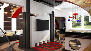 Дизайн интерьера в стиле поп-арт