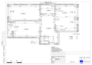 Дизайн-проект трёхкомнатной квартиры, обмерный план