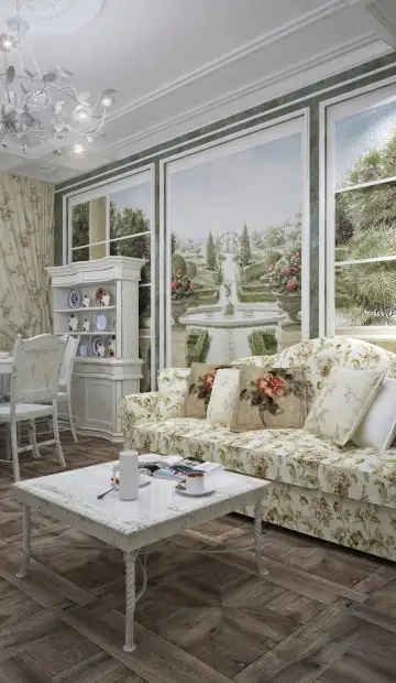 Квартира на Скобелевской улице (проект) в стиле классика. Гостиная
