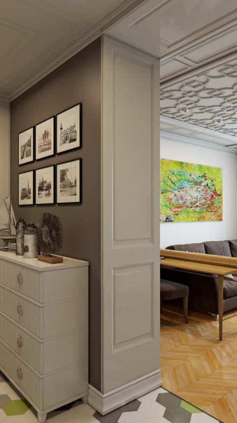 Однокомнатная квартира для молодой супружеской пары (проект)