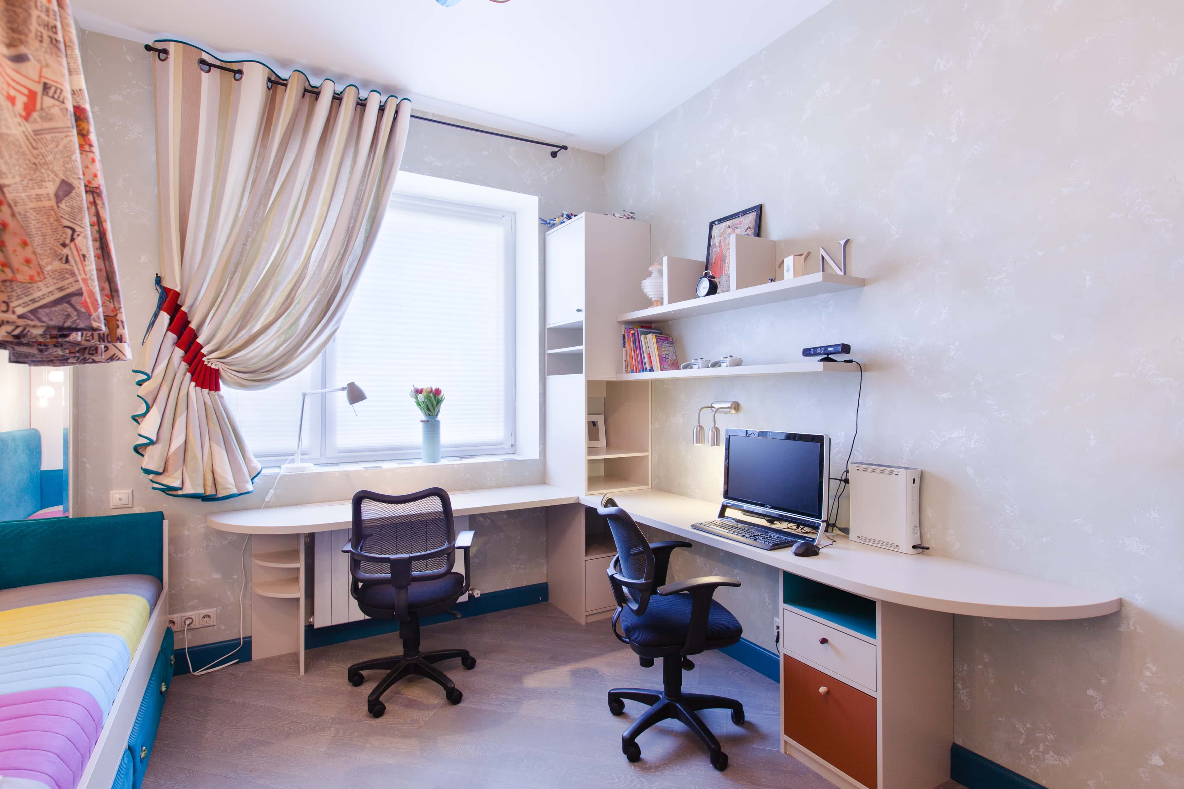 Оформление интерьера детской. Фото № 40026.