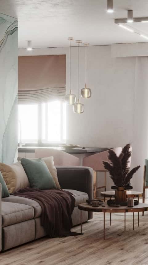 Дизайн и ремонт квартиры на Мичуринском проспекте — Цветная сказка