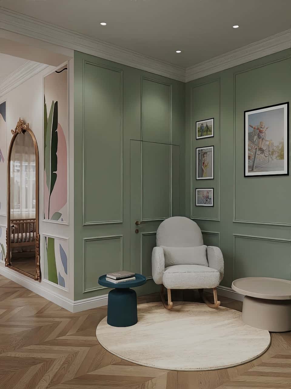 Детская в мятных оттенках