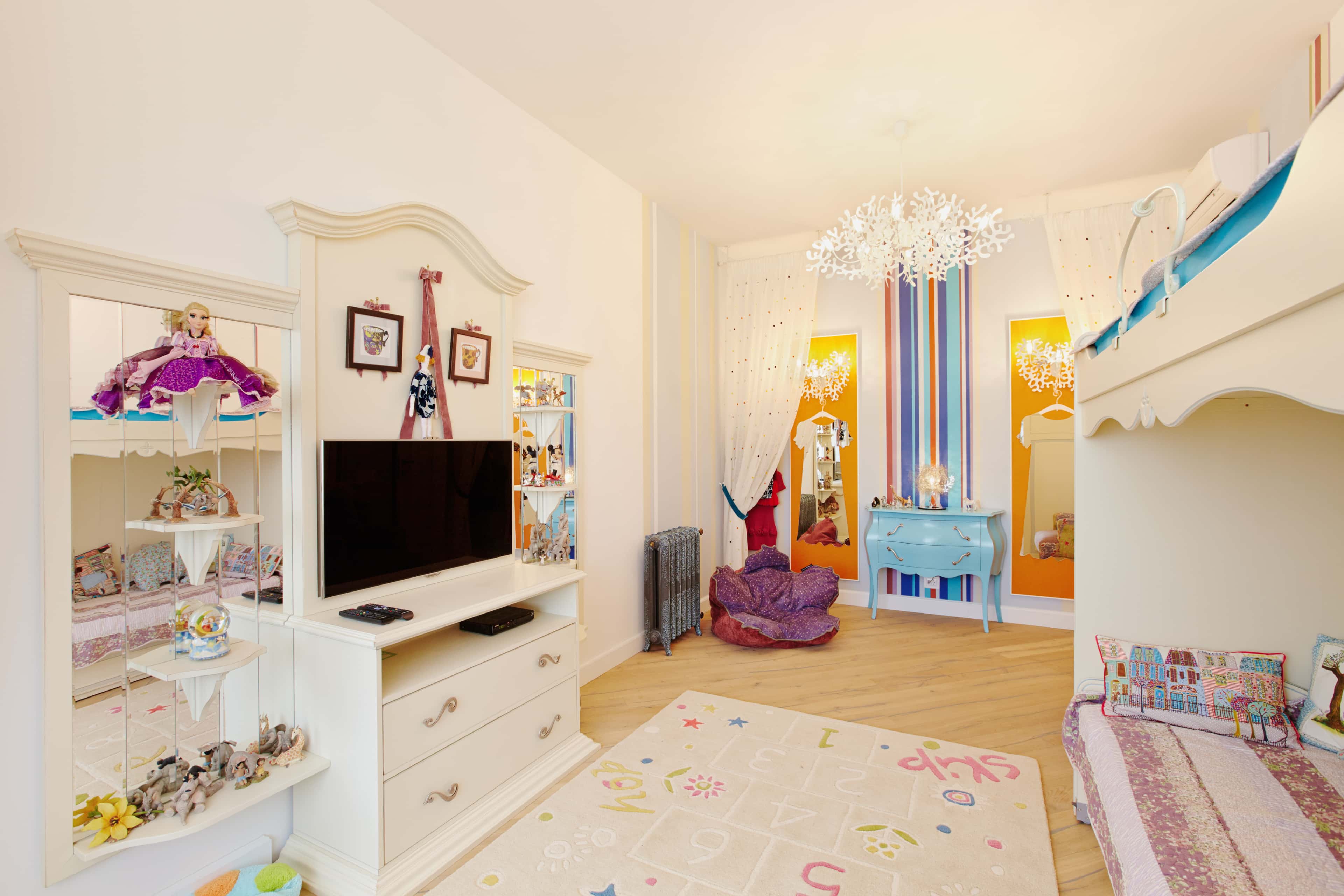 Оформление интерьера детской. Фото № 36793.