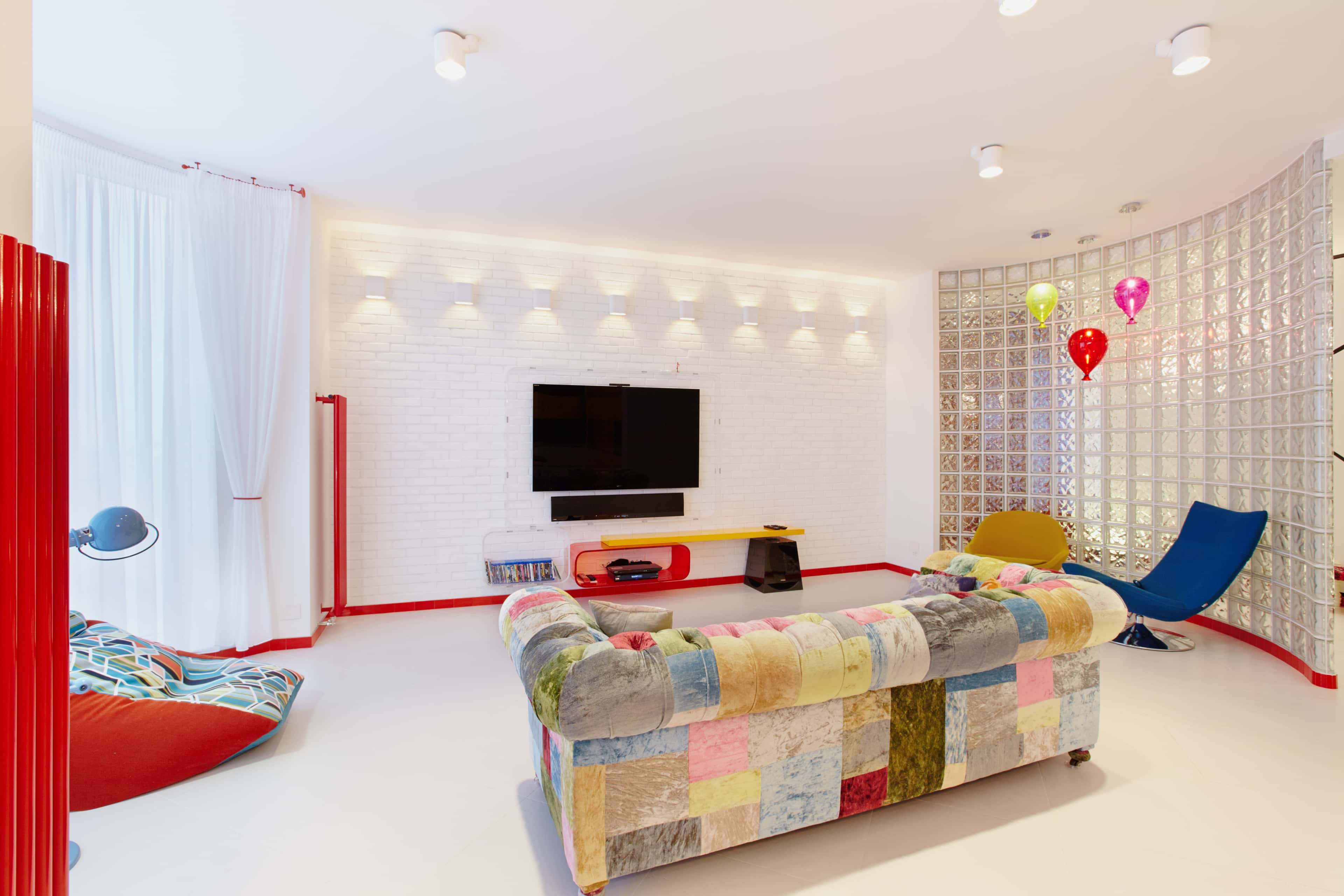 Оформление интерьера гостиной. Фото № 36815.