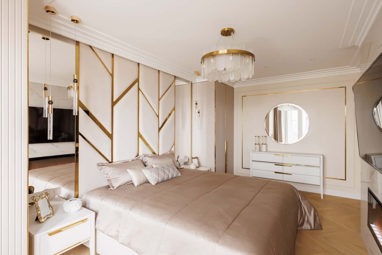 Золото в интерьере