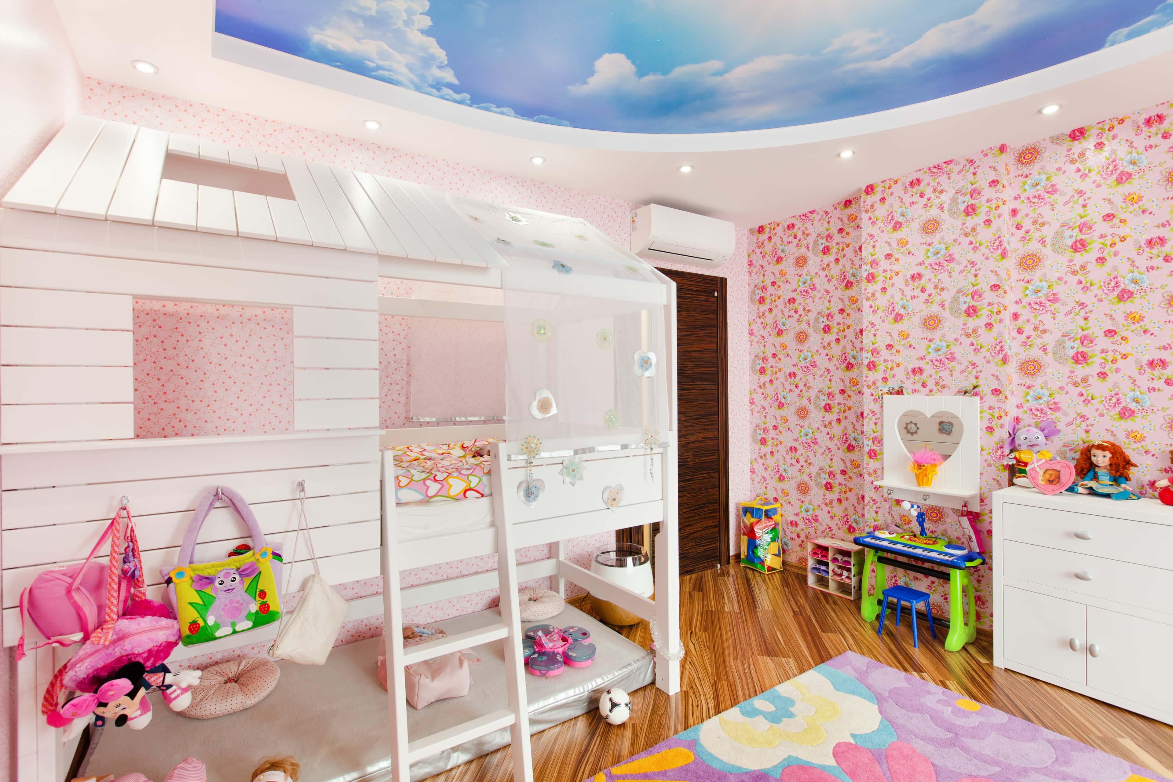 Оформление интерьера детской. Фото № 38388.