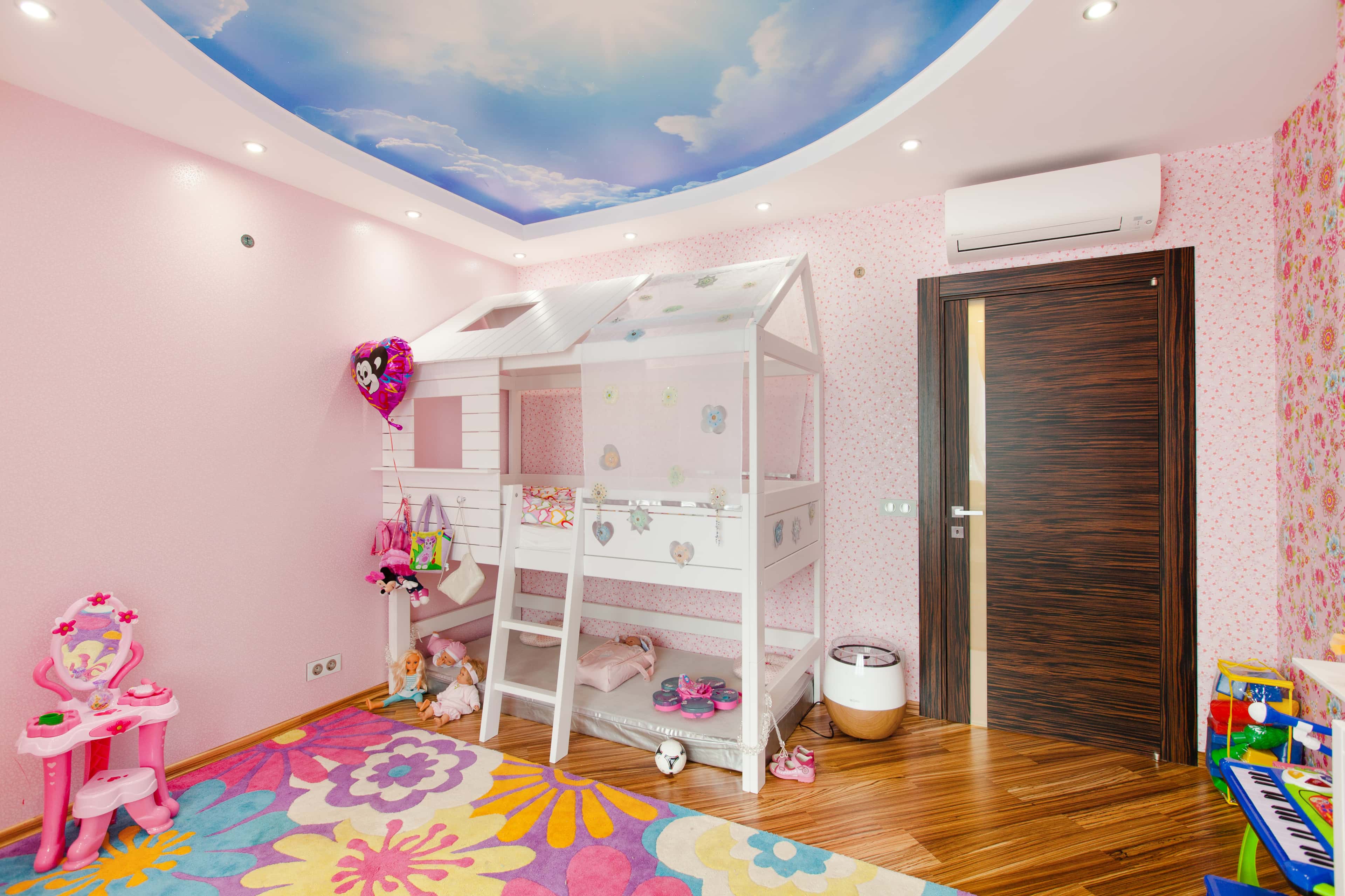 Оформление интерьера детской. Фото № 38389.