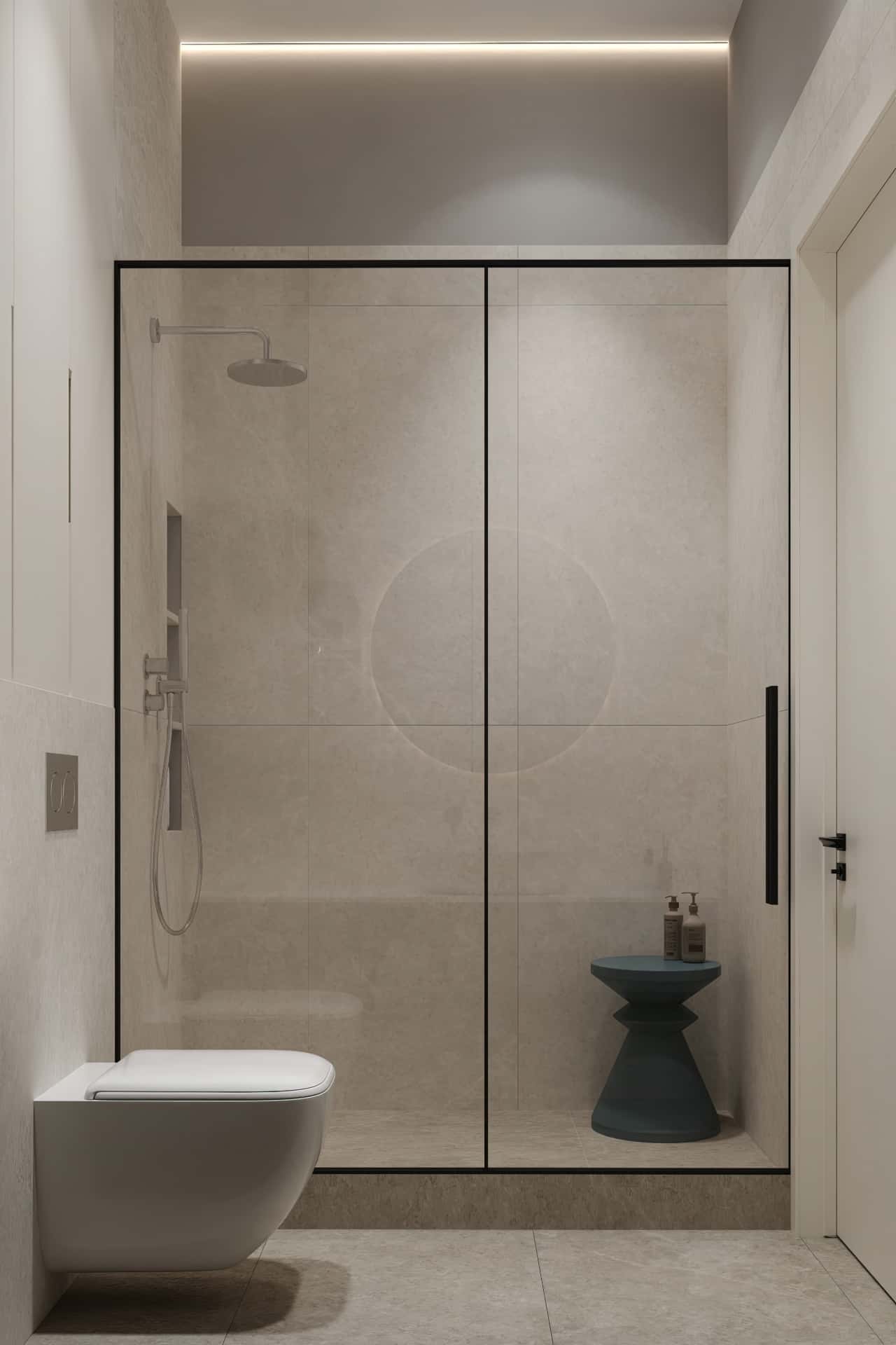 Дизайн и ремонт квартиры в ЖК AFI Park Воронцовский — Стиль как инвестиция, 60 м2. Мастер-санузел, фото 2