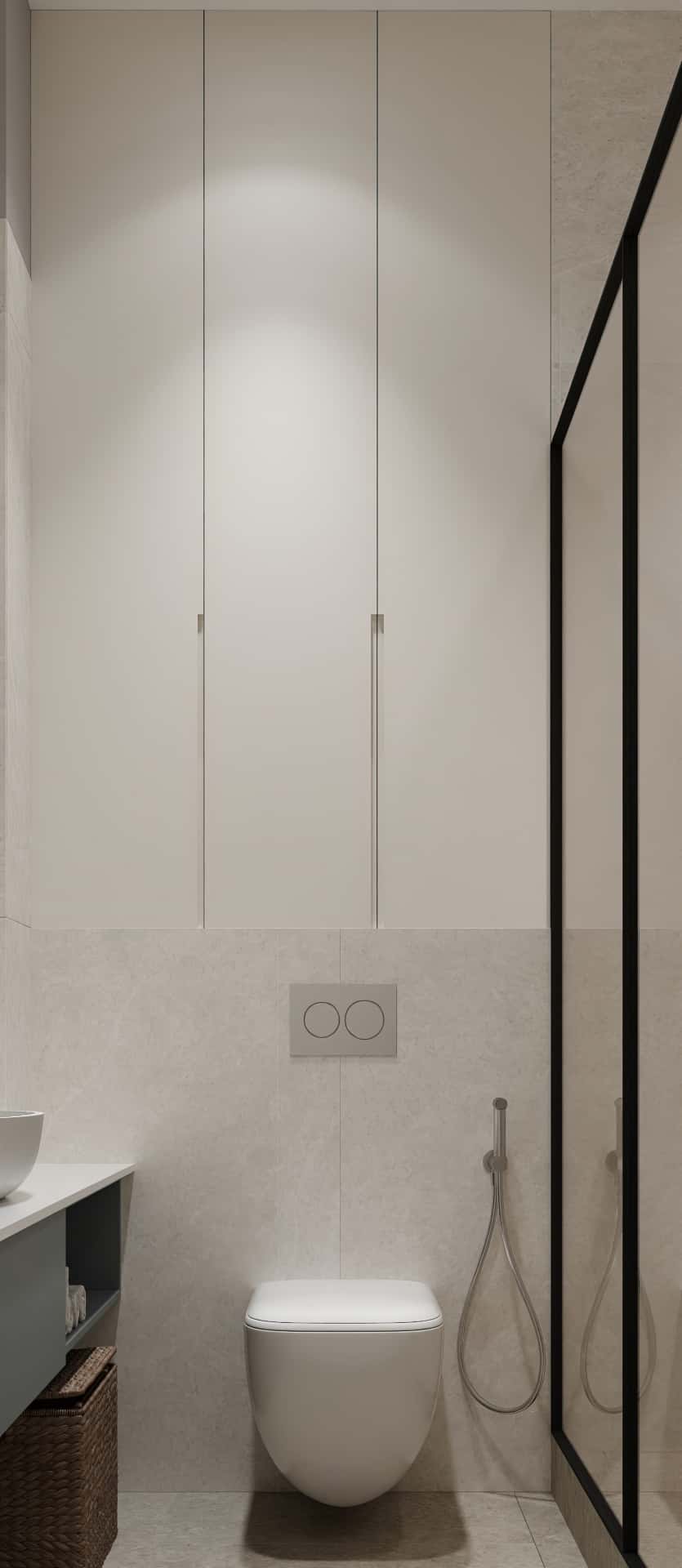 Дизайн и ремонт квартиры в ЖК AFI Park Воронцовский — Стиль как инвестиция, 60 м2. Мастер-санузел, фото 3