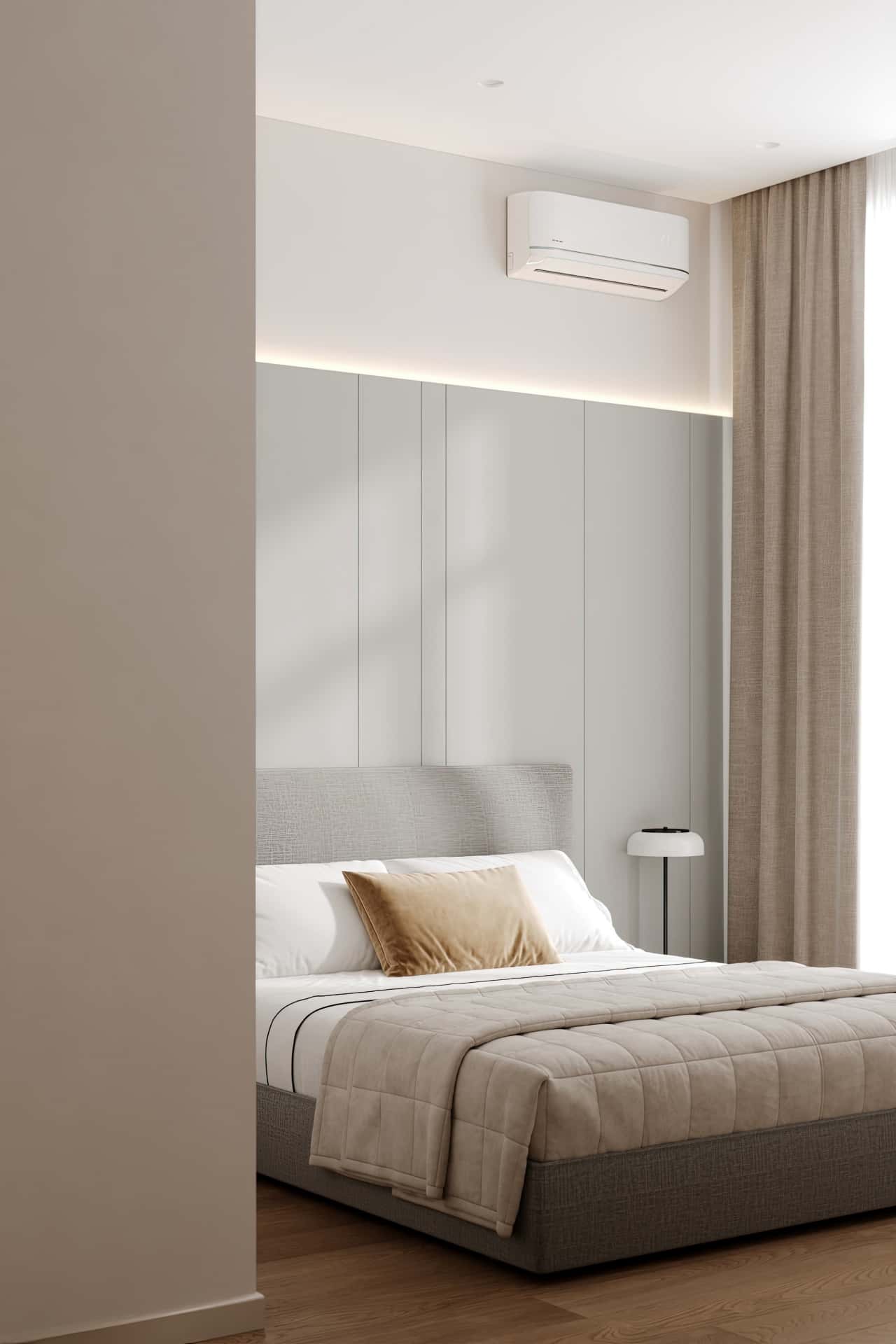 Дизайн и ремонт квартиры в ЖК AFI Park Воронцовский — Стиль как инвестиция, 60 м2. Мастер-спальня с гардеробной, фото 6