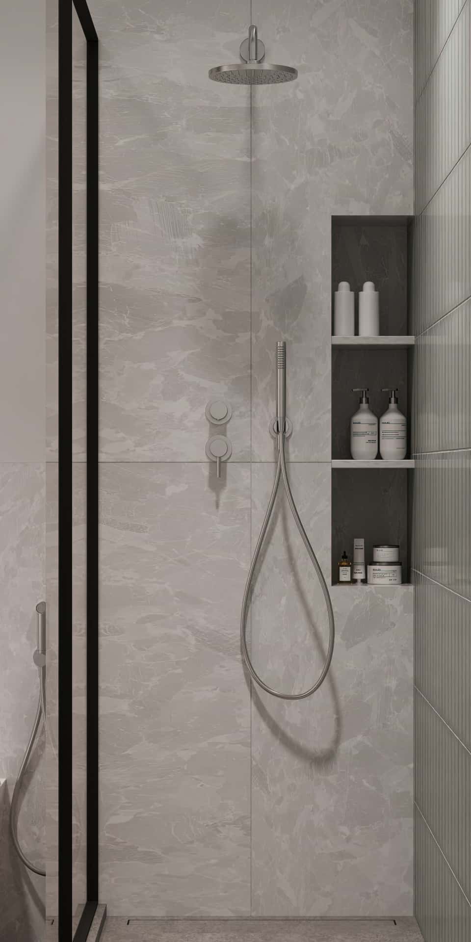 Дизайн и ремонт квартиры в ЖК AFI Park Воронцовский — Стиль как инвестиция, 60 м2. Санузел, фото 2