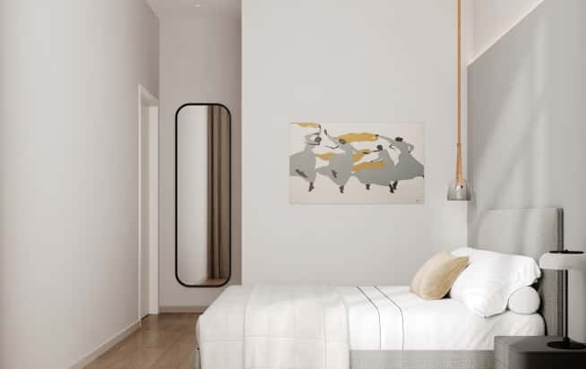 Дизайн и ремонт квартиры в ЖК AFI Park Воронцовский в стиле современный. Мастер-спальня с гардеробной, фото 1