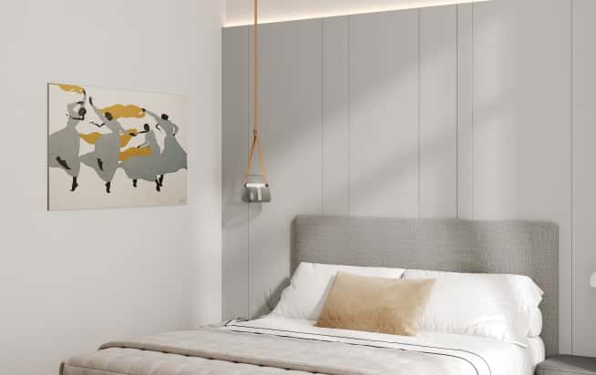 Дизайн и ремонт квартиры в ЖК AFI Park Воронцовский в стиле современный. Мастер-спальня с гардеробной, фото 3