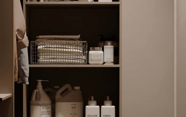 Дизайн и ремонт квартиры в ЖК AFI Park Воронцовский в стиле современный. Постирочная, фото 1