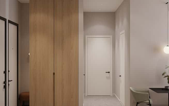 Дизайн и ремонт квартиры в ЖК AFI Park Воронцовский в стиле современный. Прихожая и коридор