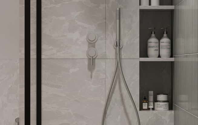 Дизайн и ремонт квартиры в ЖК AFI Park Воронцовский в стиле современный. Санузел, фото 2