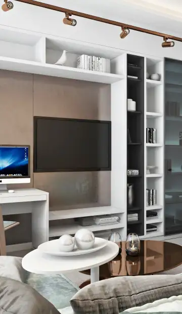 ЖК «Алые паруса». Декоративные, белые кактусы для письменного стола