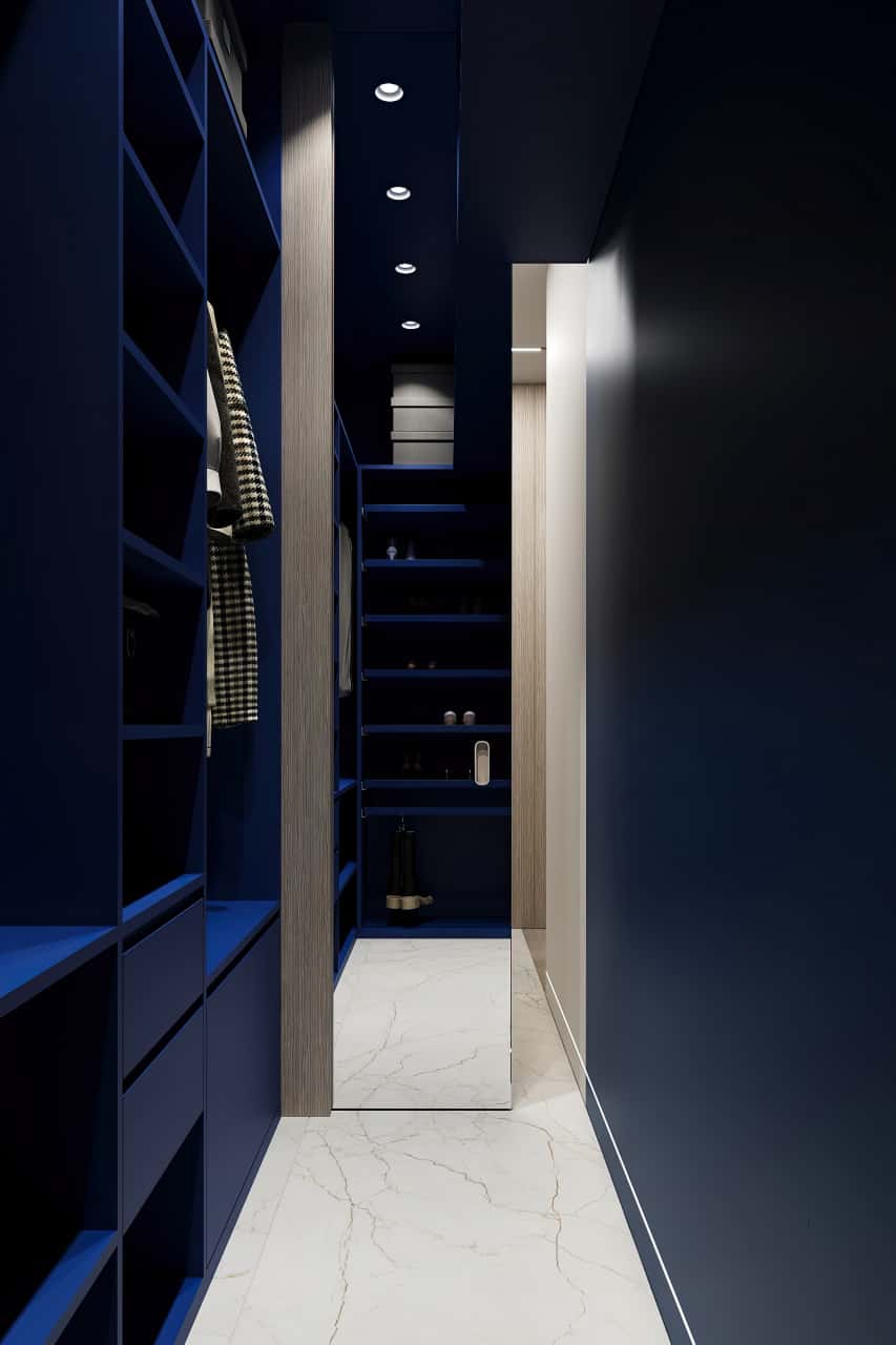 Сочетание индиго с белым