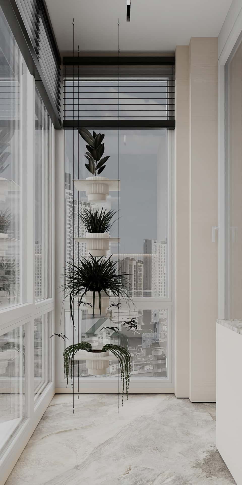 Дизайн и ремонт квартиры в ЖК Большая семерка — Тёплая гармония, 69 м2. Балкон, фото 1