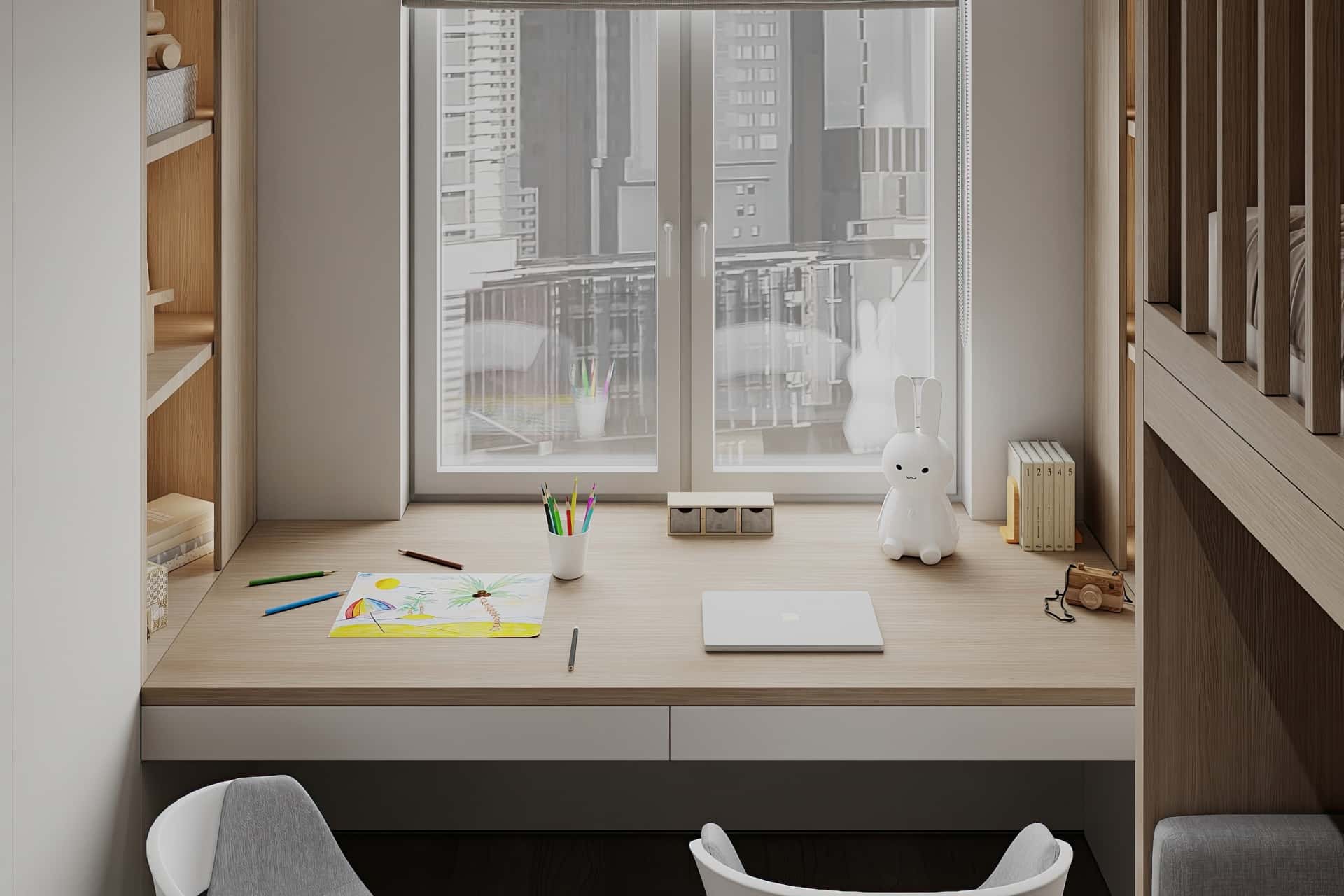 Дизайн и ремонт квартиры в ЖК Большая семерка — Тёплая гармония, 69 м2. Детская, фото 5