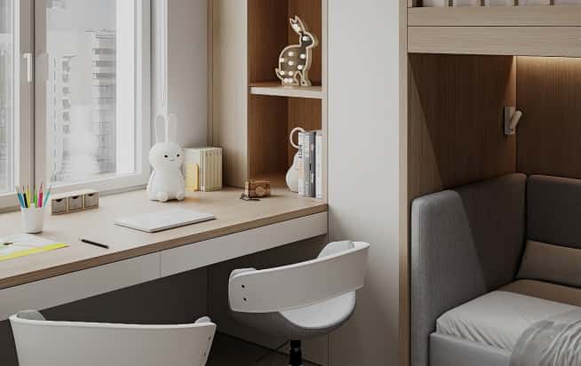 Дизайн и ремонт квартиры в ЖК Большая семерка в стиле современный. Детская, фото 2