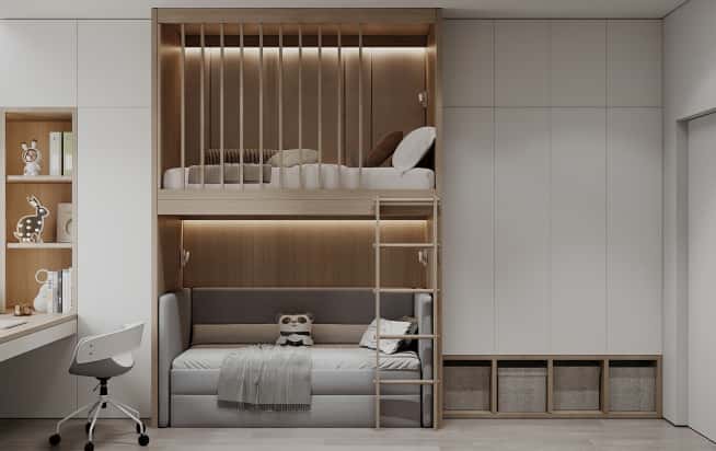 Дизайн и ремонт квартиры в ЖК Большая семерка в стиле современный. Детская, фото 6