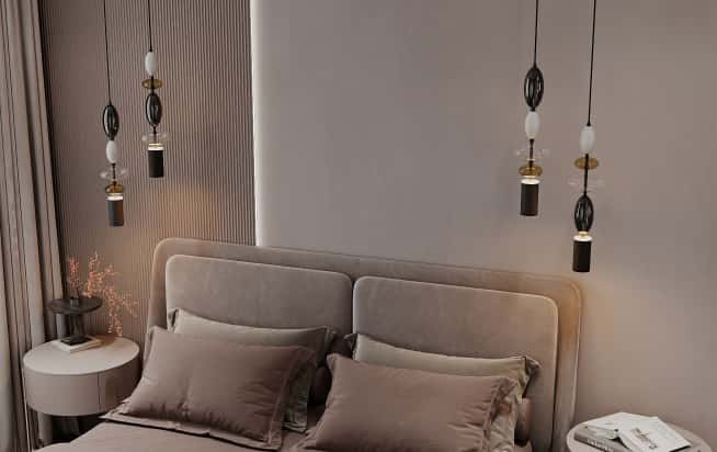 Дизайн и ремонт квартиры в ЖК Большая семерка в стиле современный. Спальня, фото 5