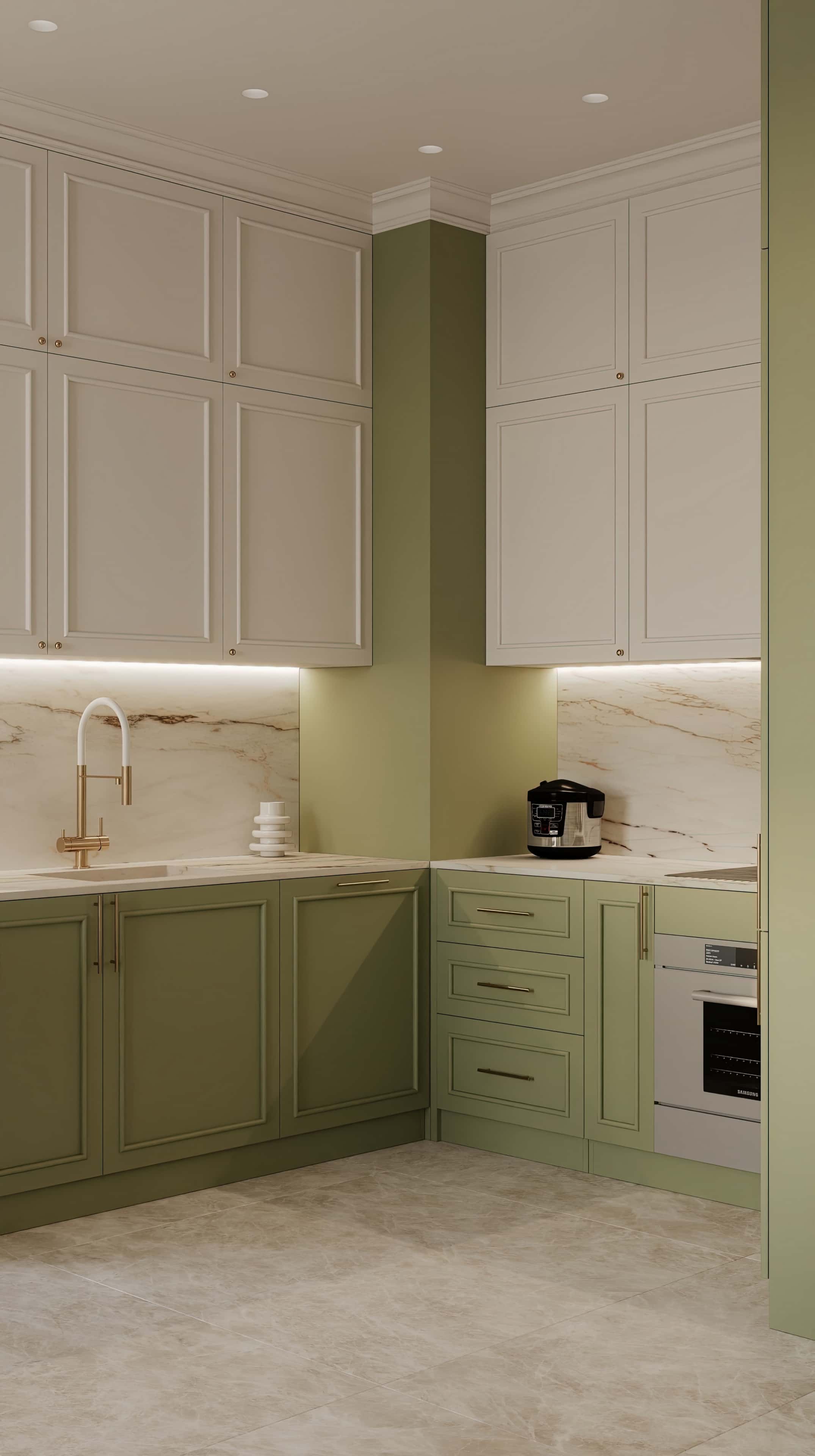 Оформление интерьера кухни-гостиной. Фото № 81027.