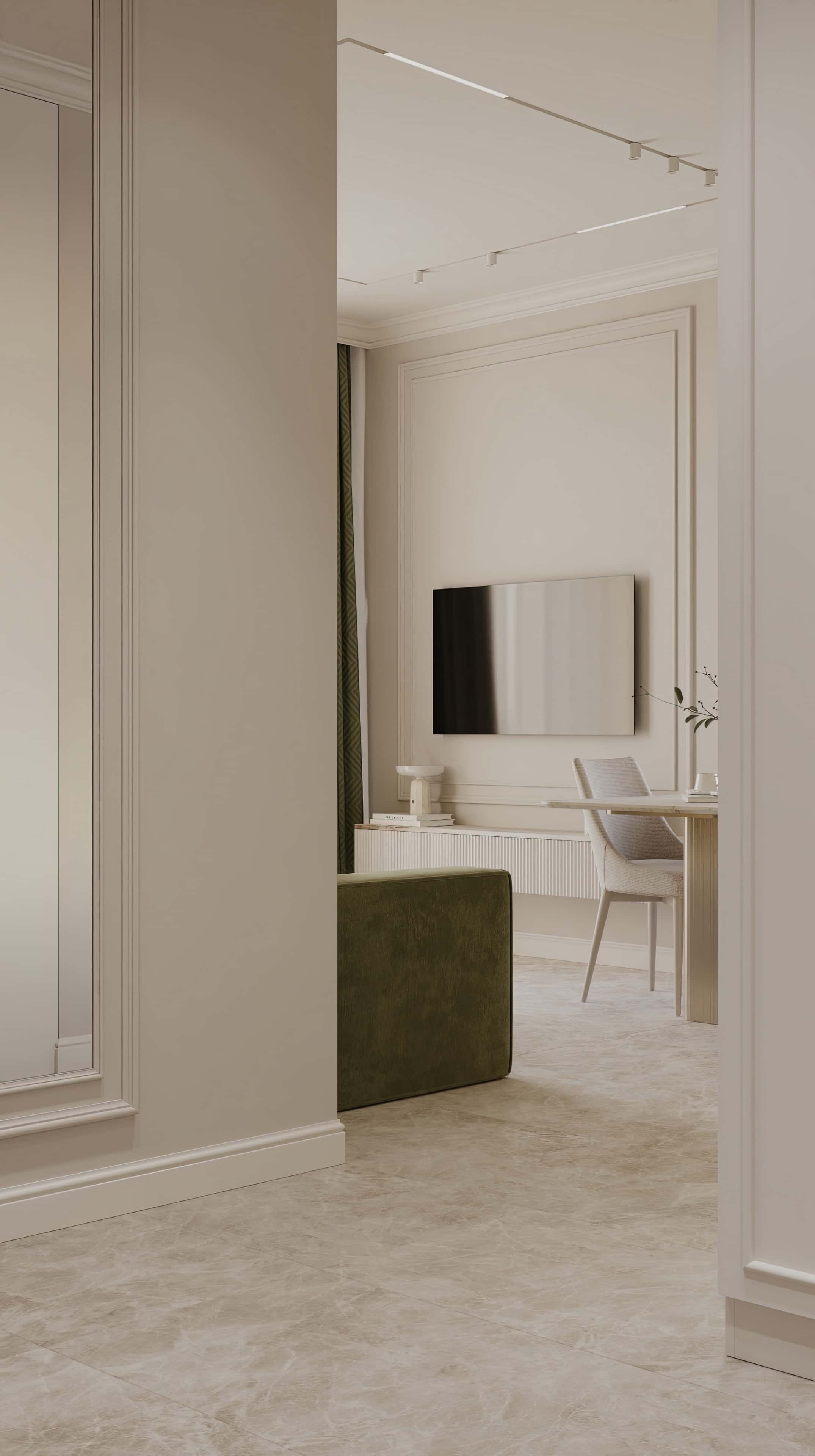 Оформление интерьера в белый цвет. Фото № 81053.