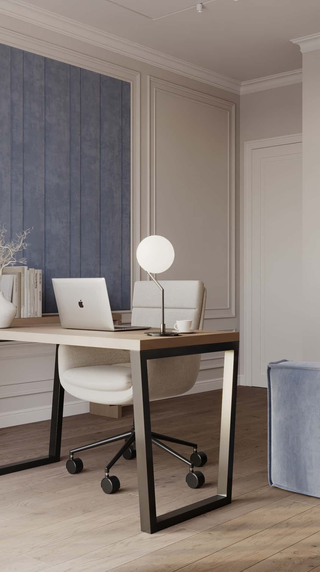 Дизайн и ремонт квартиры в ЖК Дом Достижение — Алгоритм комфорта, 64 м2. Кабинет, фото 9