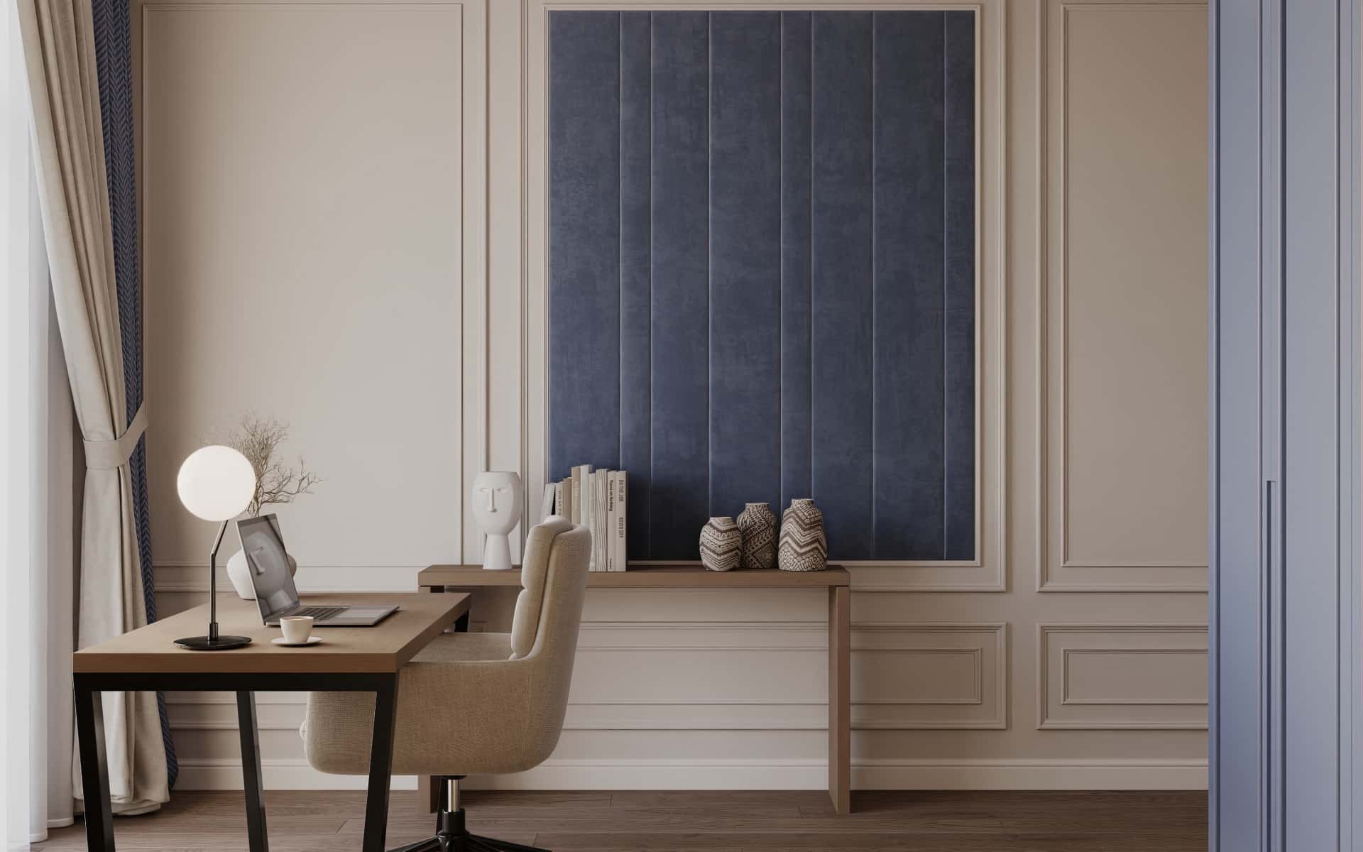 Дизайн и ремонт квартиры в ЖК Дом Достижение — Алгоритм комфорта, 64 м2. Кабинет, фото 12