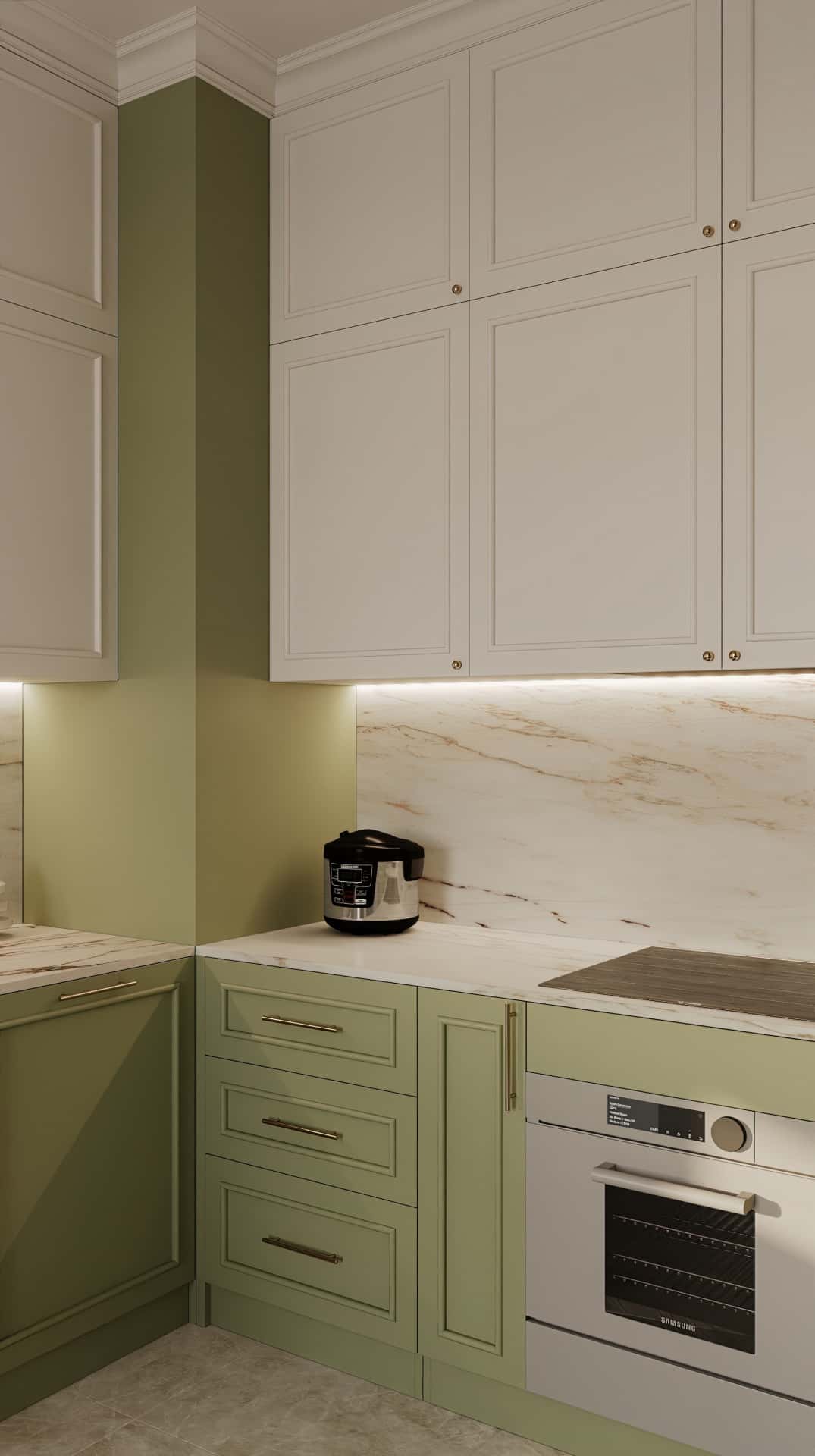 Дизайн и ремонт квартиры в ЖК Дом Достижение — Алгоритм комфорта, 64 м2. Кухня-гостиная, фото 27