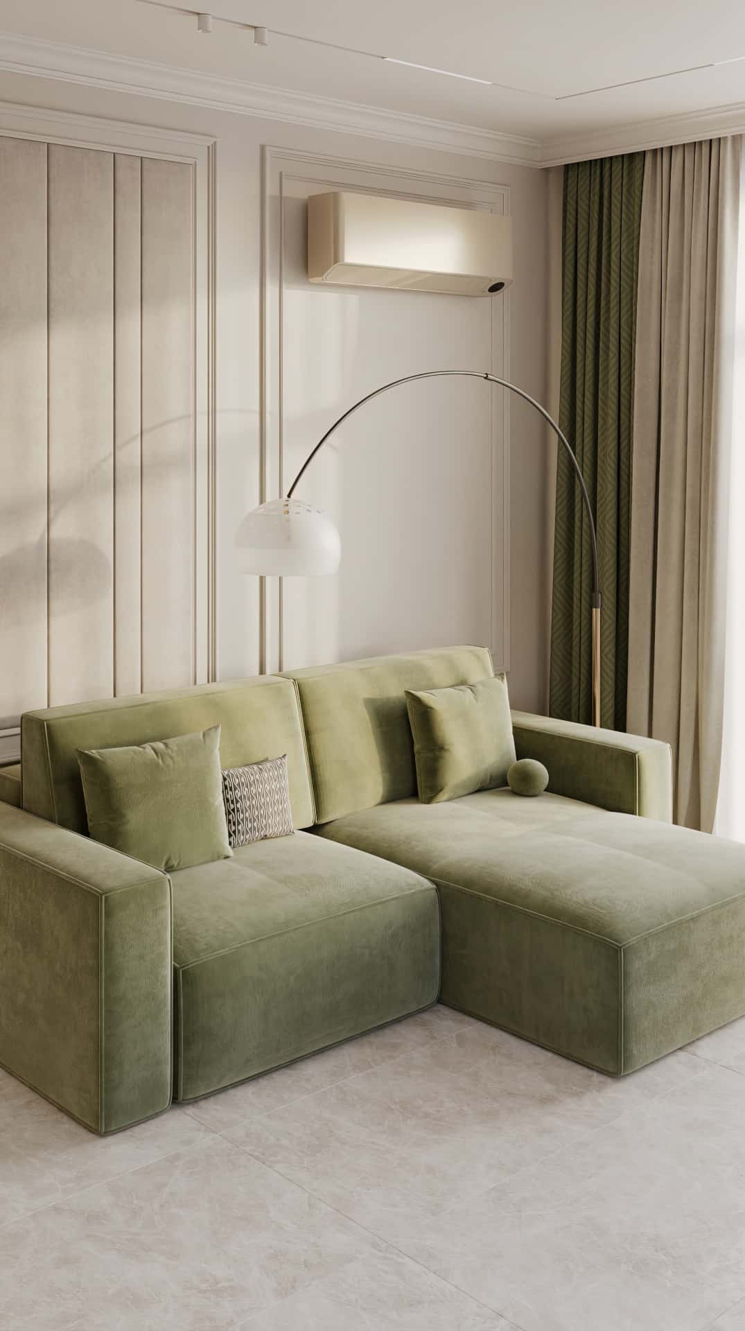 Дизайн и ремонт квартиры в ЖК Дом Достижение — Алгоритм комфорта, 64 м2. Кухня-гостиная, фото 19