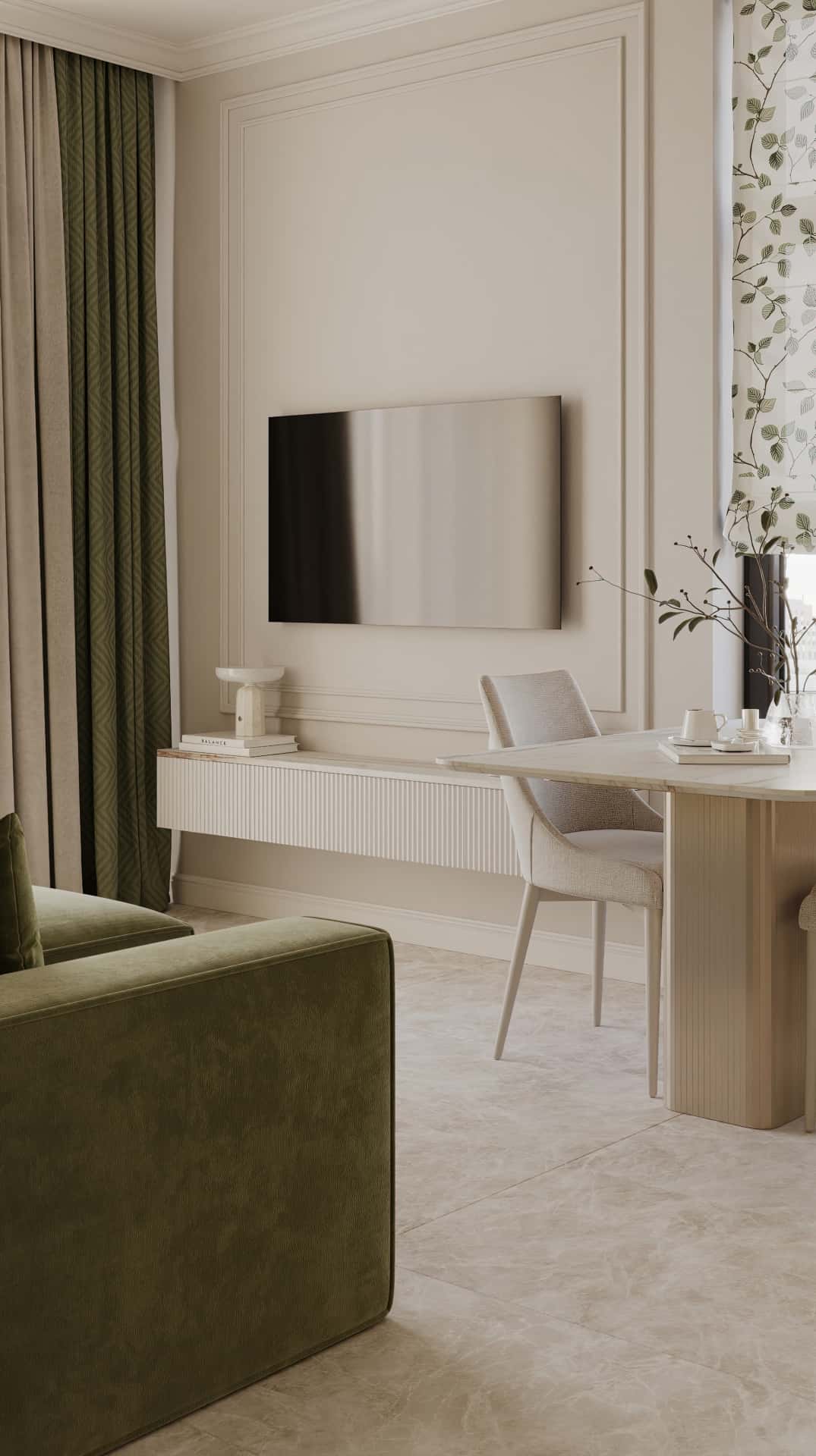 Дизайн и ремонт квартиры в ЖК Дом Достижение — Алгоритм комфорта, 64 м2. Кухня-гостиная, фото 22