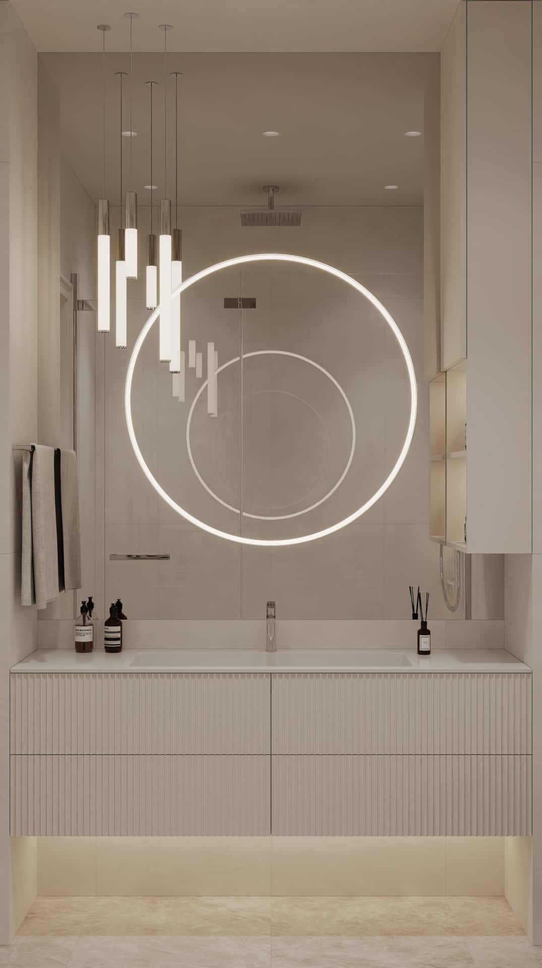 Дизайн и ремонт квартиры в ЖК Дом Достижение — Алгоритм комфорта, 64 м2. Санузел, фото 6