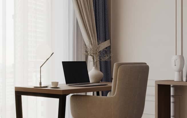 Дизайн и ремонт квартиры в ЖК Дом Достижение в стиле современная классика. Кабинет, фото 3