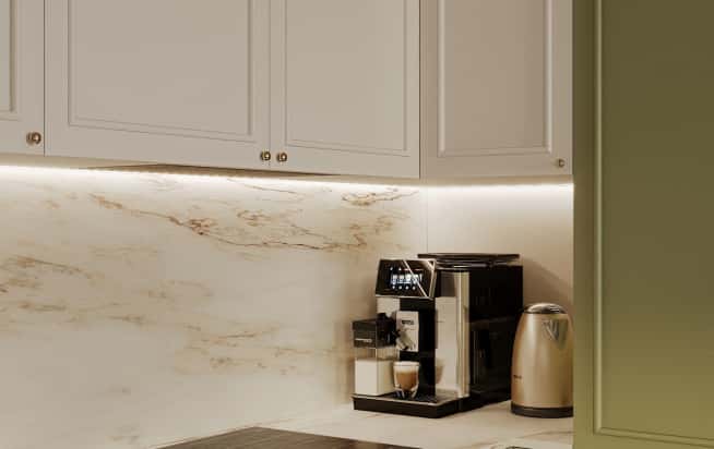 Дизайн и ремонт квартиры в ЖК Дом Достижение в стиле современная классика. Кухня-гостиная, фото 12