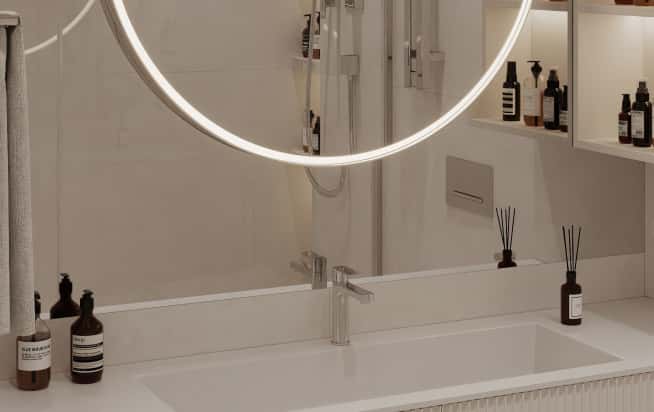 Дизайн и ремонт квартиры в ЖК Дом Достижение в стиле современная классика. Санузел, фото 5