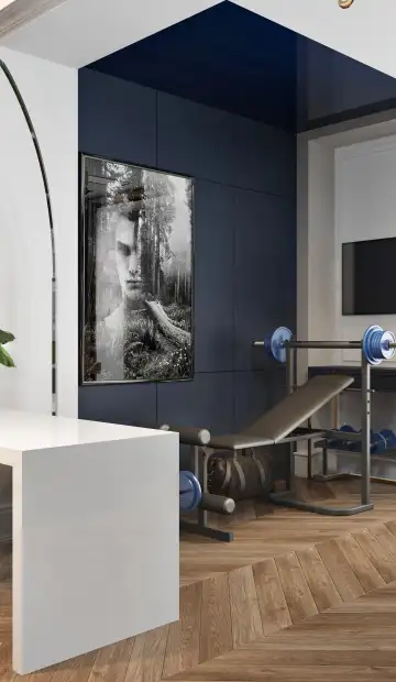 ЖК «Донской Олимп». Не большое пространство для тренажеров в кабинете