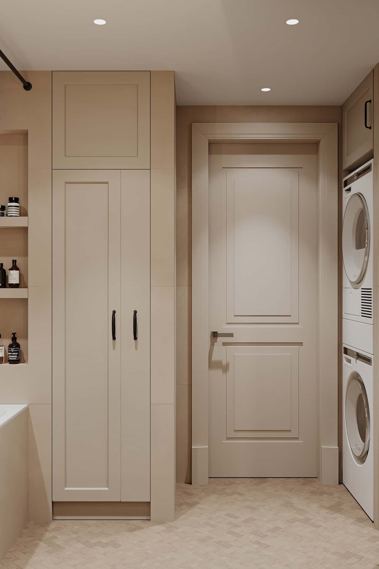 Дизайн и ремонт квартиры в ЖК Джаз — Квартира с мезонином, 89 м2. Ванная, фото 4