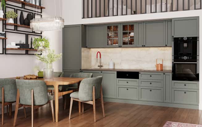 Дизайн и ремонт квартиры в ЖК Джаз в стиле современный. Кухня-гостиная, фото 4