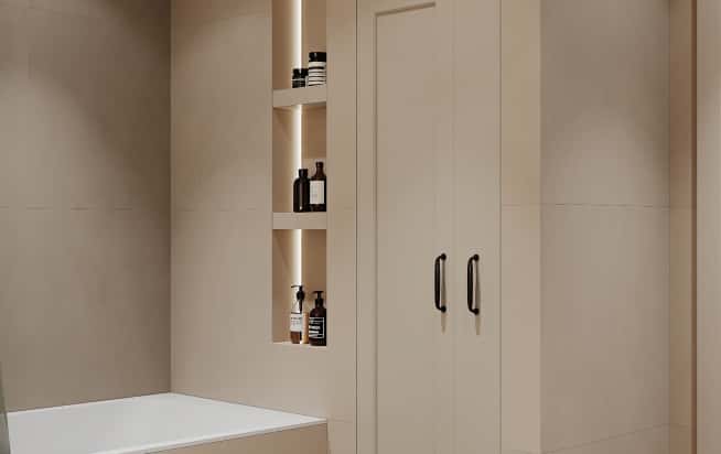 Дизайн и ремонт квартиры в ЖК Джаз в стиле современный. Ванная, фото 3