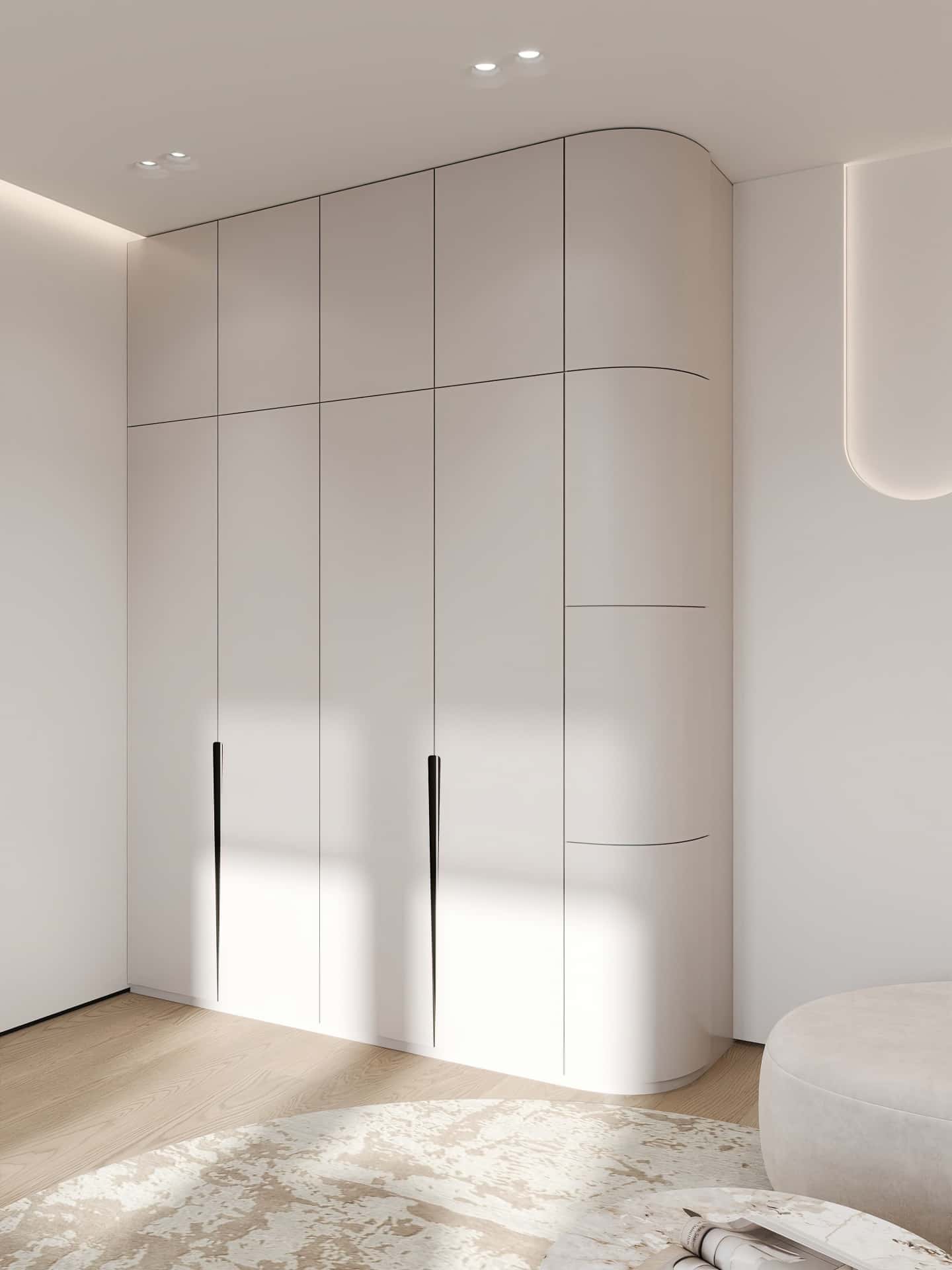 Дизайн и ремонт квартиры в ЖК Эмеральд — Сияние форм, 131 м2. Гостевая, фото 4