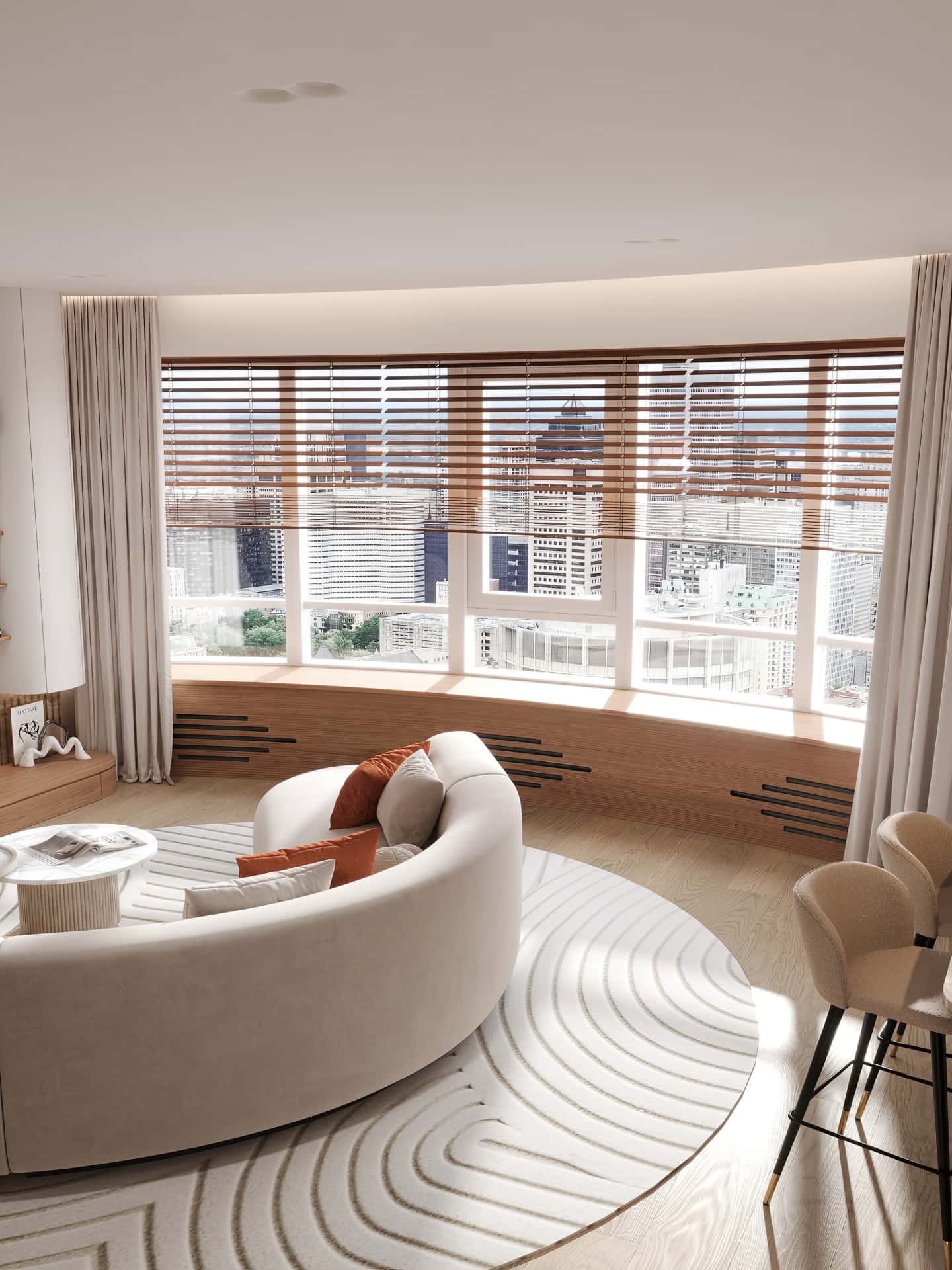 Дизайн и ремонт квартиры в ЖК Эмеральд — Сияние форм, 131 м2. Гостиная, фото 6