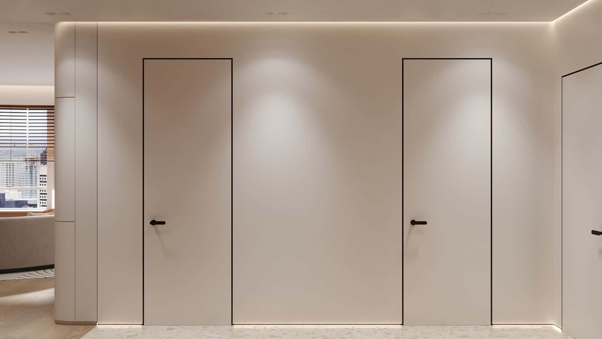 Дизайн и ремонт квартиры в ЖК Эмеральд — Сияние форм, 131 м2. Прихожая и коридор, фото 9