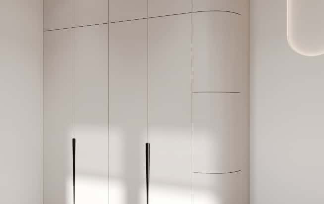 Дизайн и ремонт квартиры в ЖК Эмеральд в стиле бионика. Гостевая, фото 4