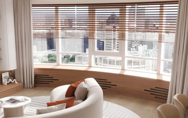 Дизайн и ремонт квартиры в ЖК Эмеральд в стиле бионика. Гостиная, фото 6